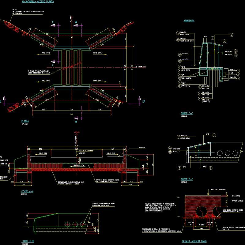 Sewers DWG Section for AutoCAD • Designs CAD