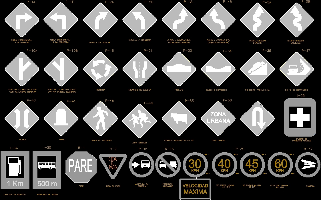 Signs DWG Block for AutoCAD • Designs CAD