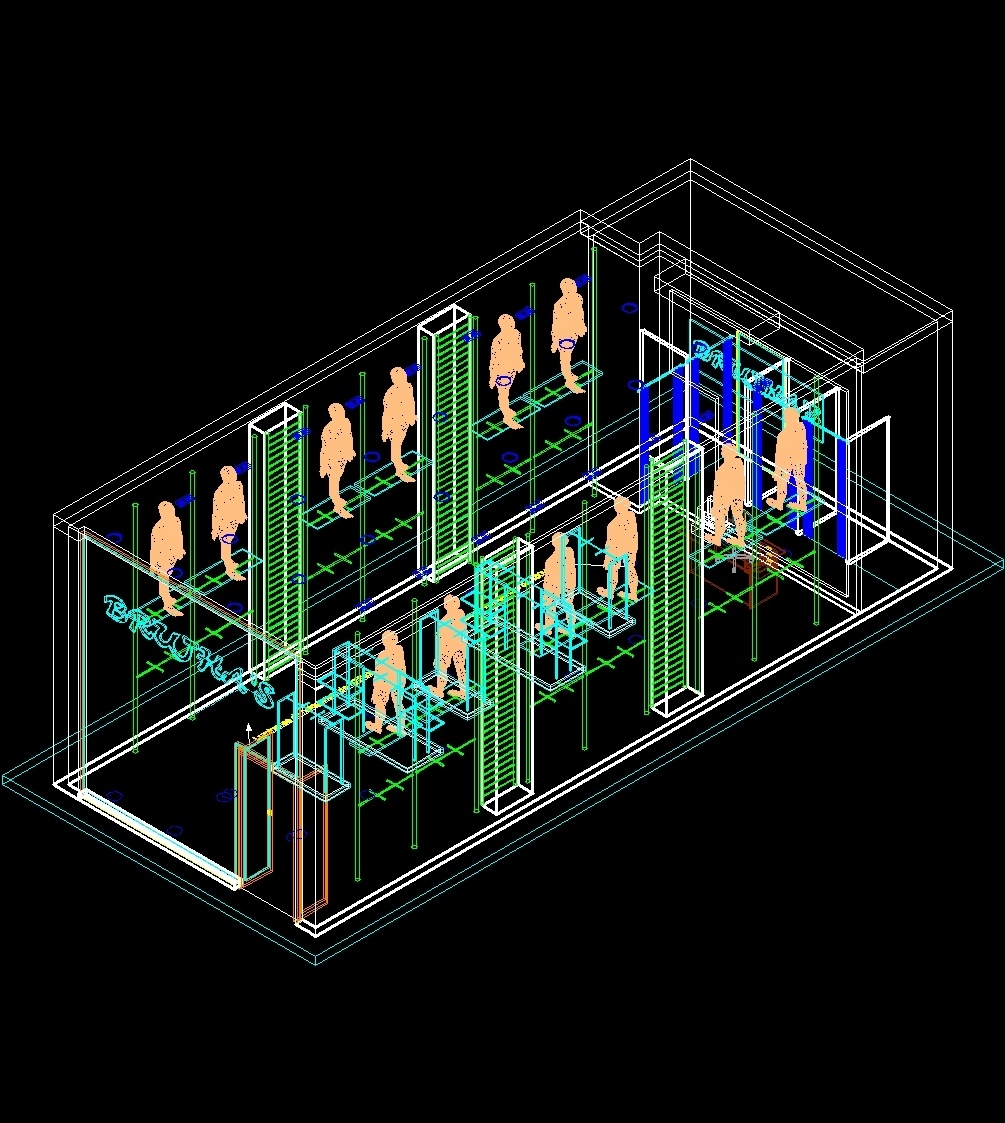 Store Clothing 3d Dwg Model For Autocad • Designs Cad