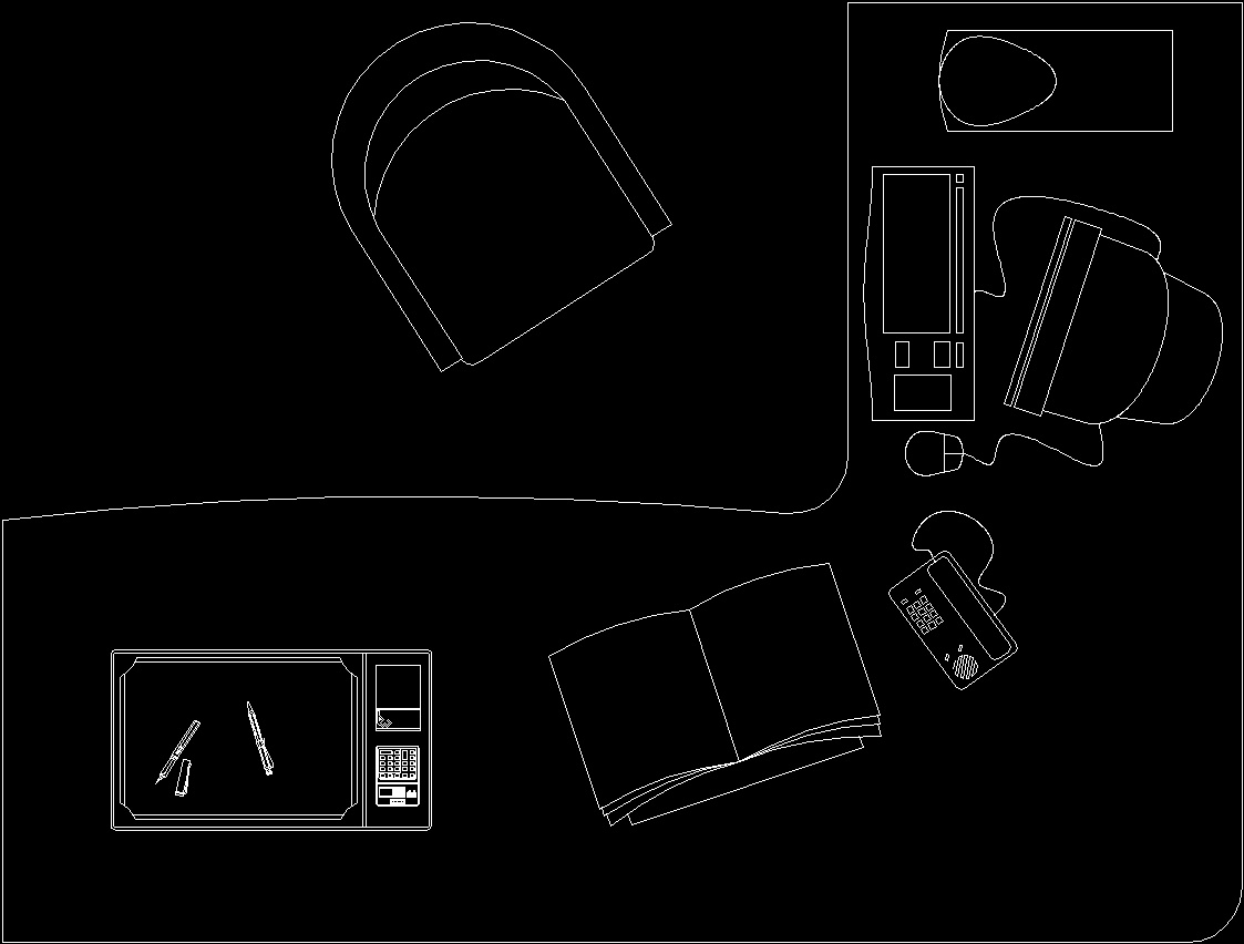 Table Office DWG Block for AutoCAD • Designs CAD