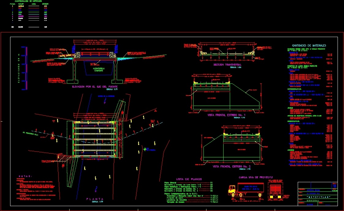 Tulancingo Bridge DWG Detail for AutoCAD • Designs CAD