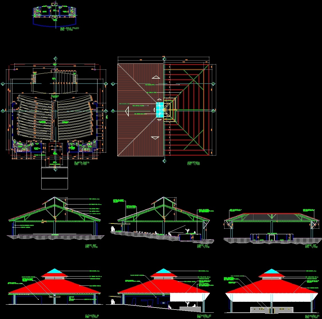 Amphitheatre DWG Block for AutoCAD • Designs CAD