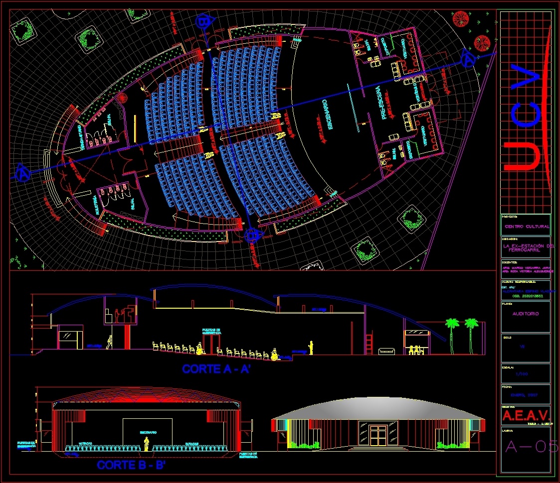  Auditorium  DWG  Block  for AutoCAD   Designs CAD 