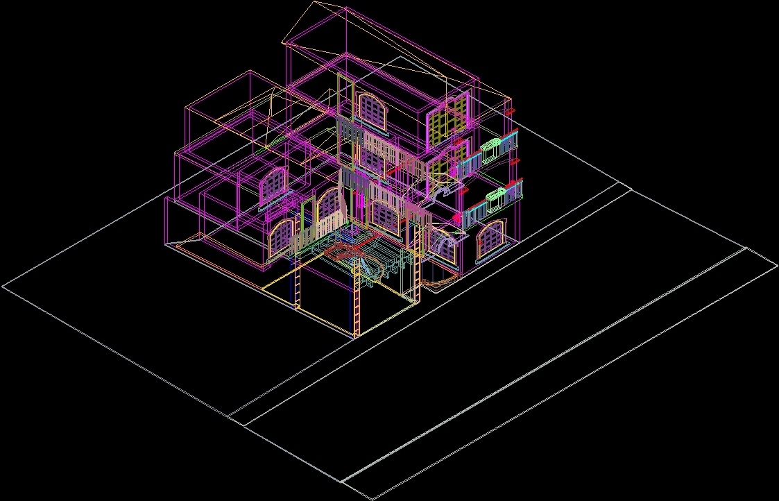 Bedroom House 3D DWG Model for AutoCAD • Designs CAD