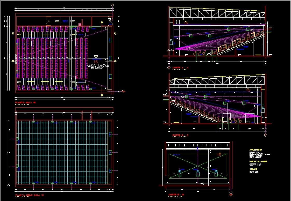 Проект театр dwg