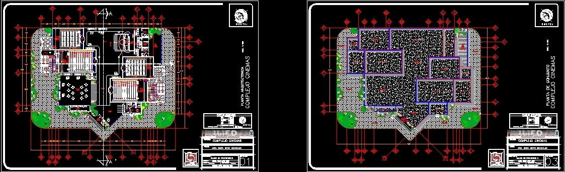 Cinemas DWG Block for AutoCAD • Designs CAD