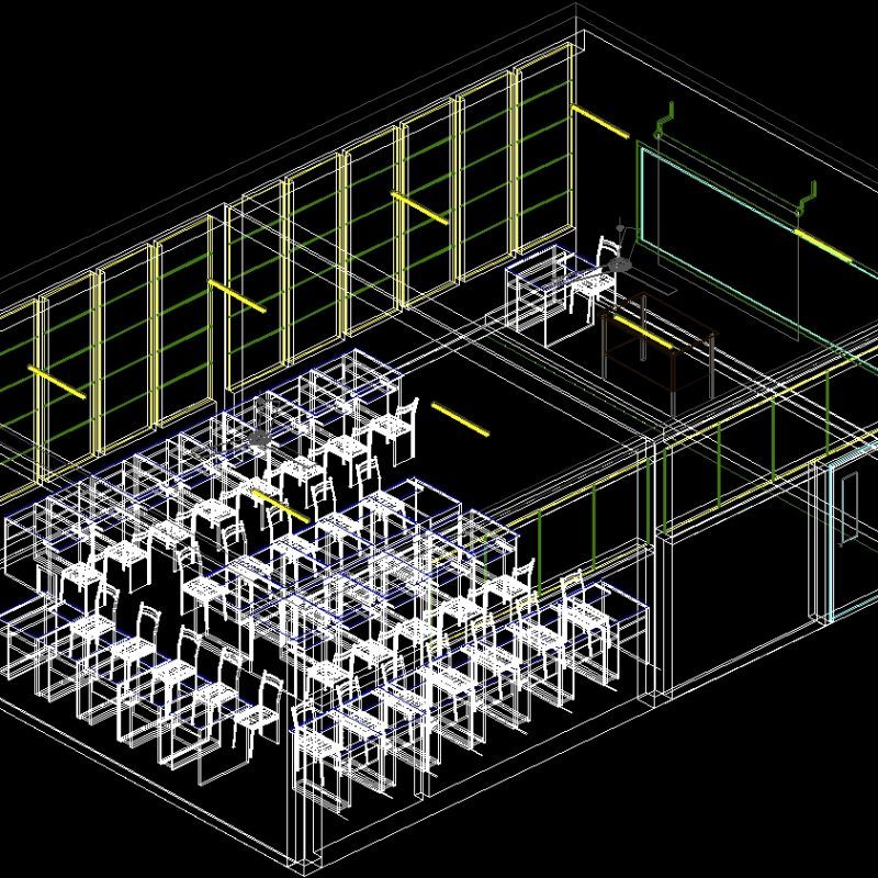 Computer Lab DWG Block for AutoCAD • Designs CAD