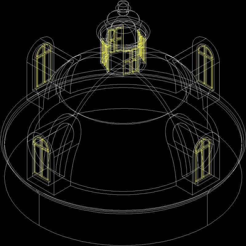 Cupola 3D DWG Model for AutoCAD • Designs CAD