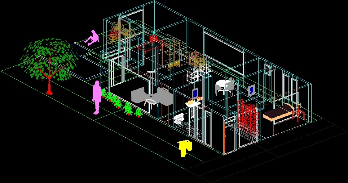 Home 3D DWG Model for AutoCAD • Designs CAD