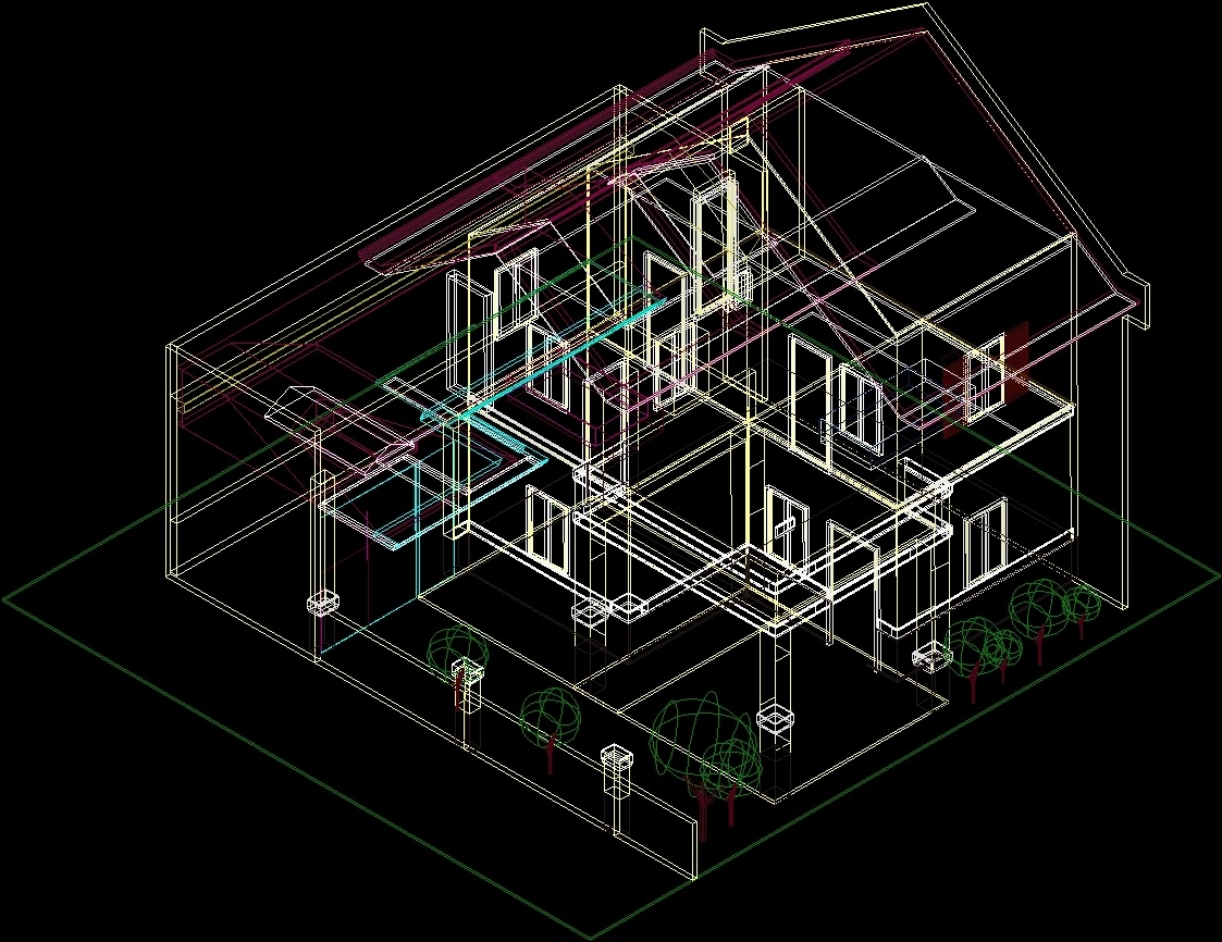 House 3D DWG Model for AutoCAD • Designs CAD