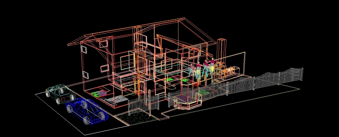 Housing D 3D DWG Model for AutoCAD • Designs CAD