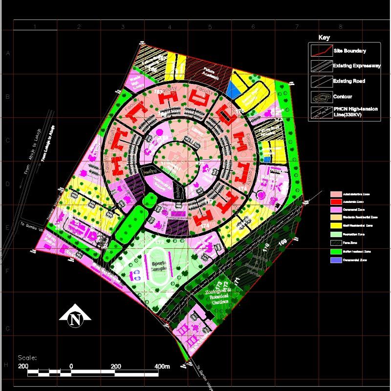 Institution Master Plan DWG Plan for AutoCAD • Designs CAD