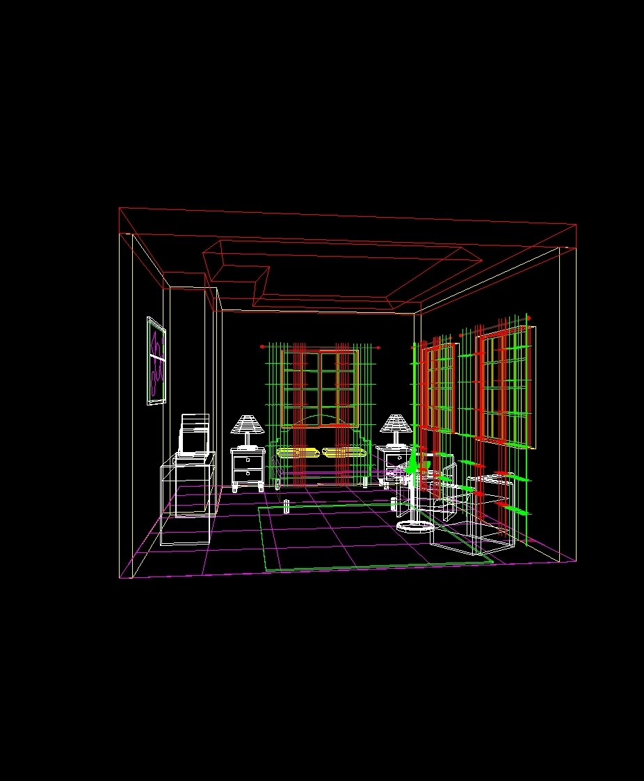 Interior Room DWG Block for AutoCAD • Designs CAD