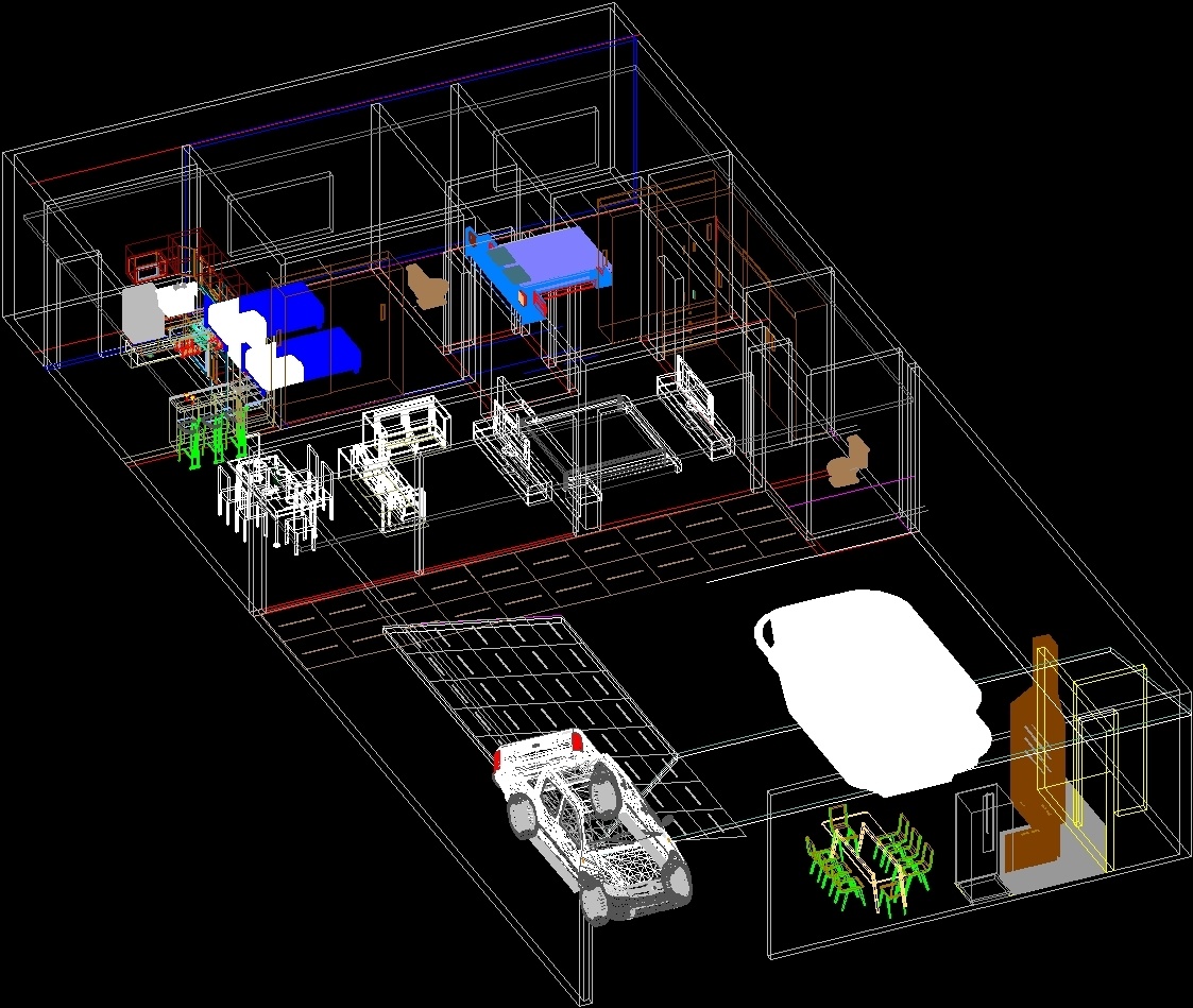 Modern House 3D DWG Model for AutoCAD  Designs CAD