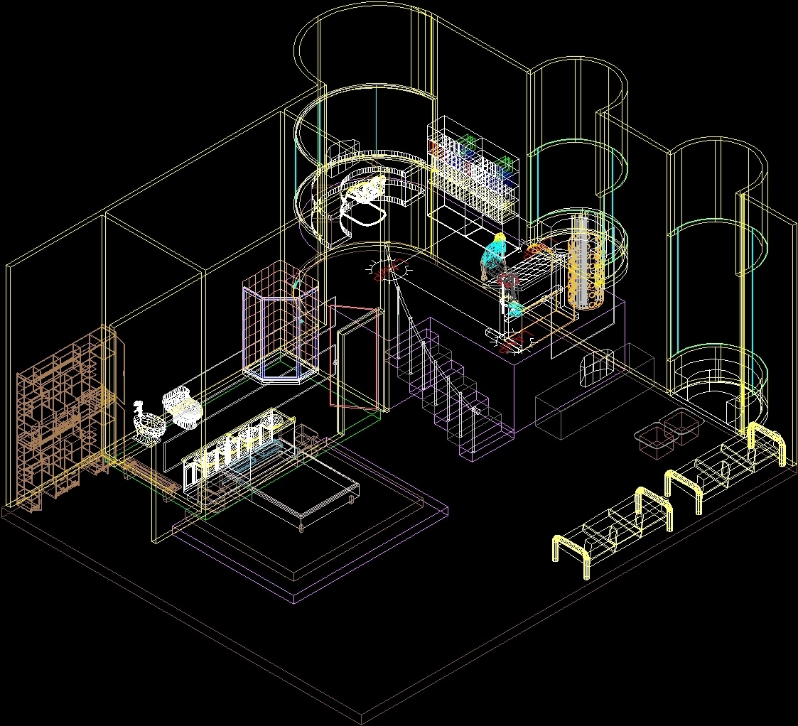 Room 3D DWG Model for AutoCAD • Designs CAD