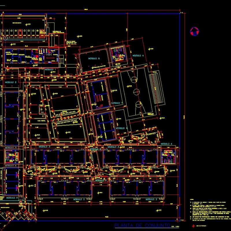 School 720 Students DWG Full Project for AutoCAD • Designs CAD