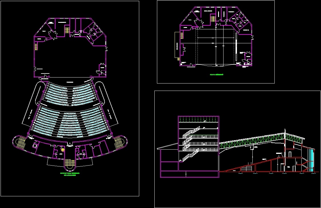 Theater DWG Block For AutoCAD Designs CAD