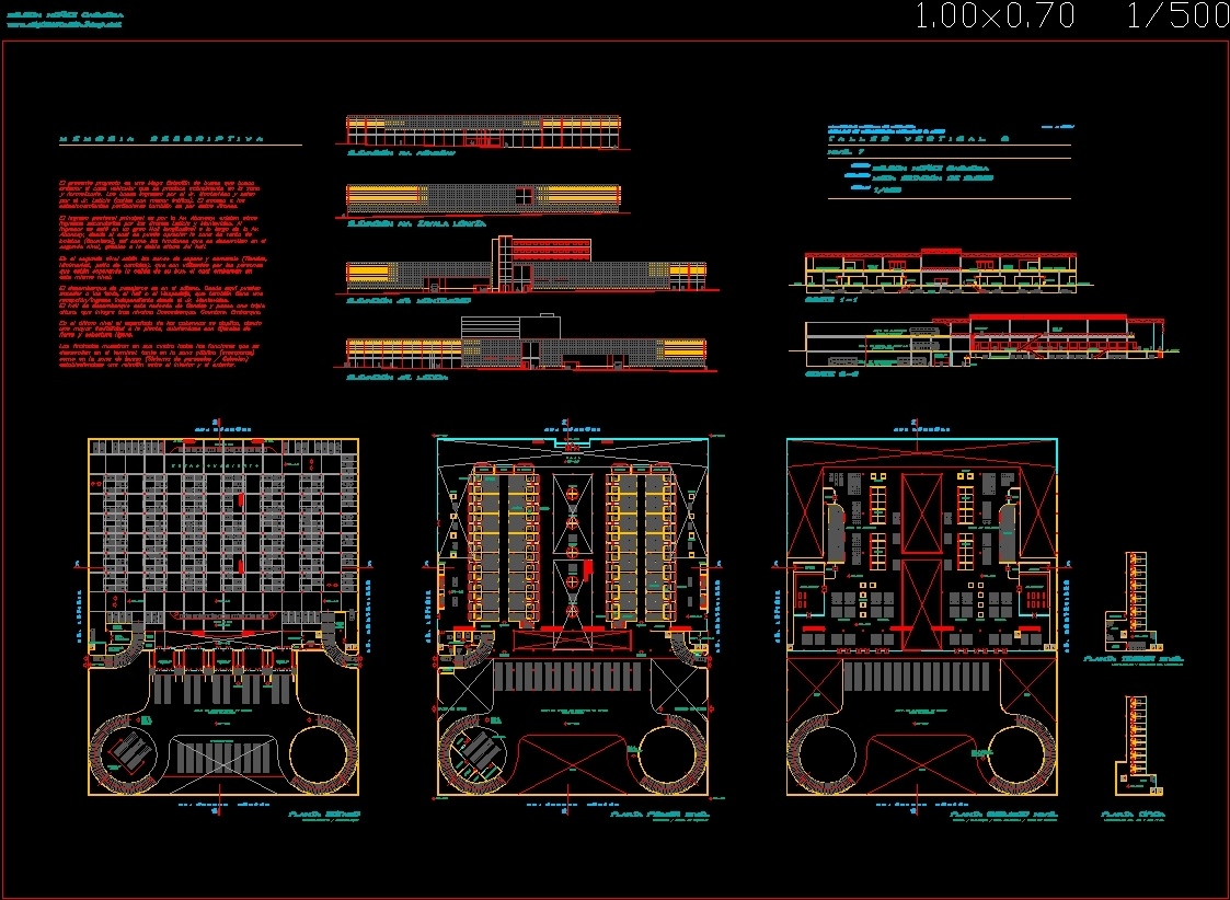 Mega Terminal Of Buses DWG Full Project for AutoCAD • Designs CAD