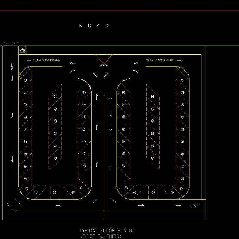 Parking Lot Layout Template