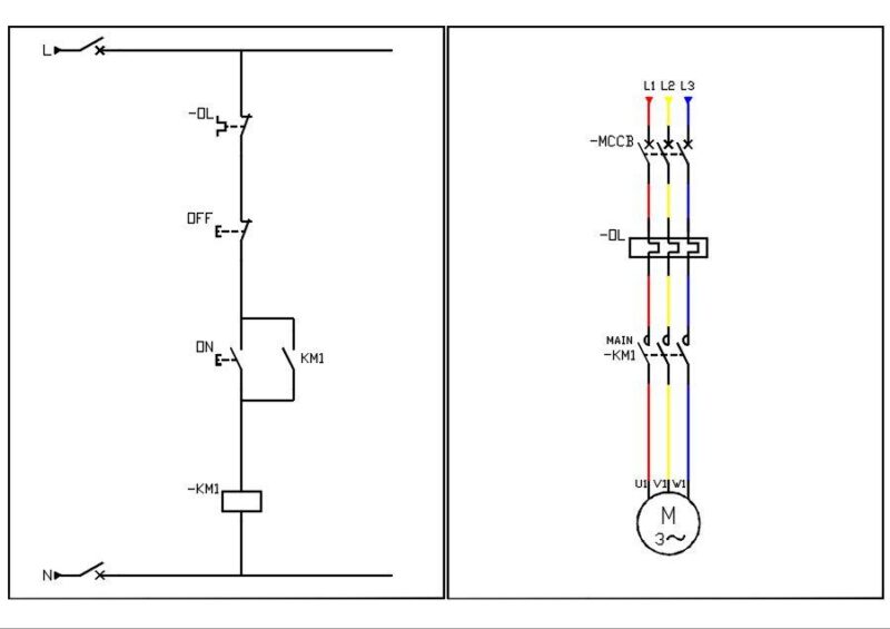 Direct On Line starter (DOL) for Three Phase Induction Motor