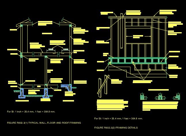 Wood framing detail â€¢ Designs CAD