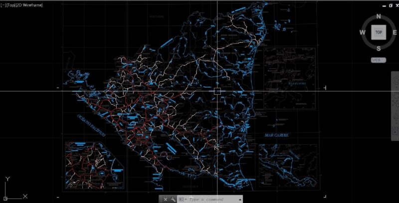 MAPA DE NICARAGUA DWG