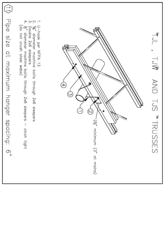 24 Pipe Hanger details, Used in Fire Protection (Sprinkler Systems) and Mechanical piping systems