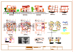 2 stories 4 bed room house plan • Designs CAD