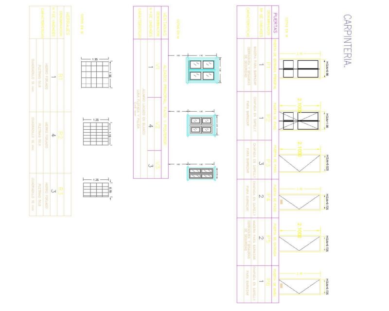 Carpentry 2 – Wood Carpentry, Doors, Window, Closet, Wardrobe, Blind DWG Blocks for AutoCAD