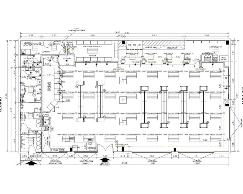PLANTA ARQUITECTONICA FARMACIA