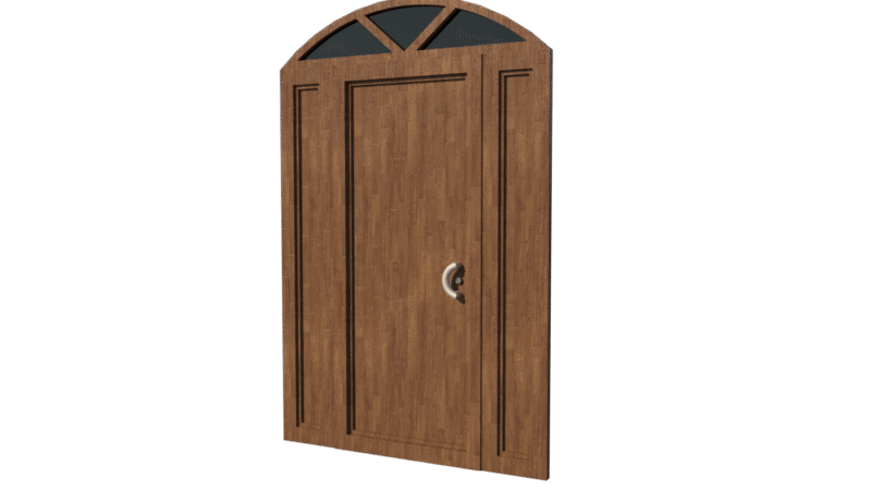 Wooden Door Algeria SKP for Sketchup