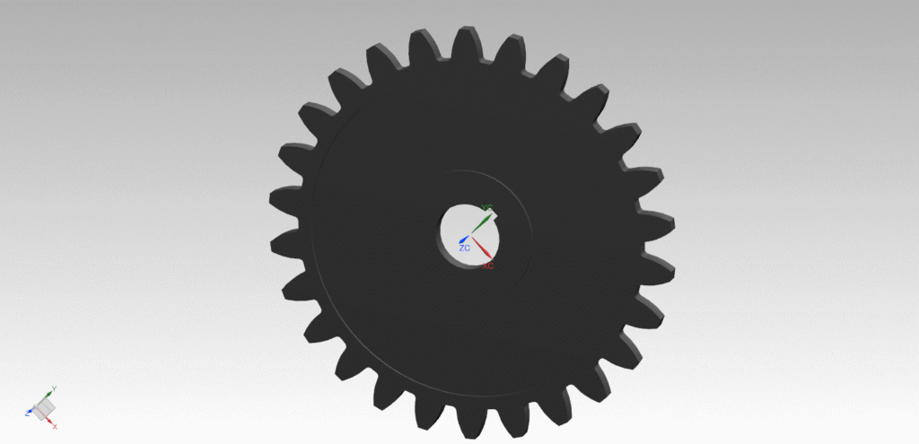 26 Teeth Spur Gear STP CAD / CAM