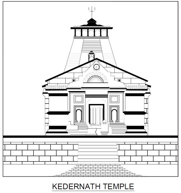 Kedarnath Temple DWG for AutoCAD