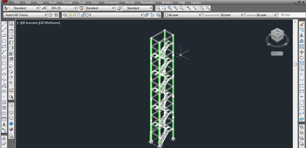 Stair Tower DWG for AutoCAD