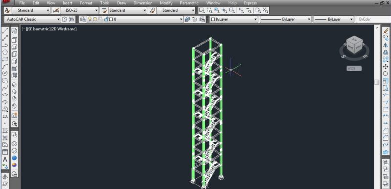 Stair Tower DWG for AutoCAD