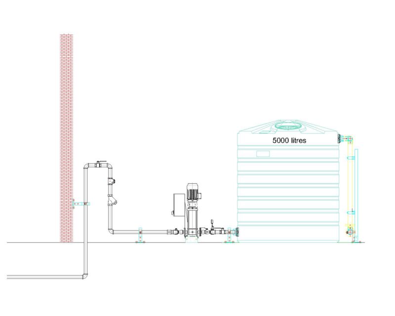 LP Gas Cooling System DWG for AutoCAD