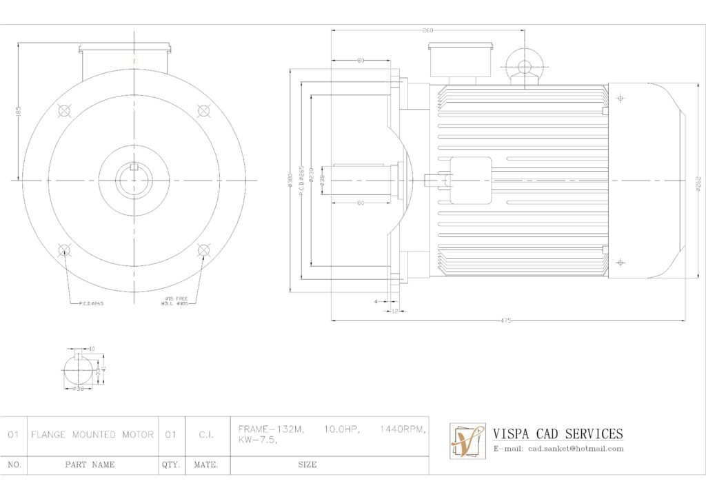 10 HP ELECTRIC MOTOR