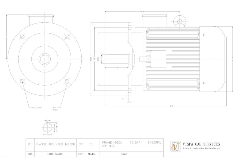 12.5 HP ELECTRIC MOTOR