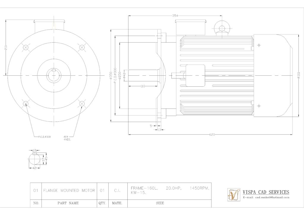 20 HP ELECTRIC MOTOR