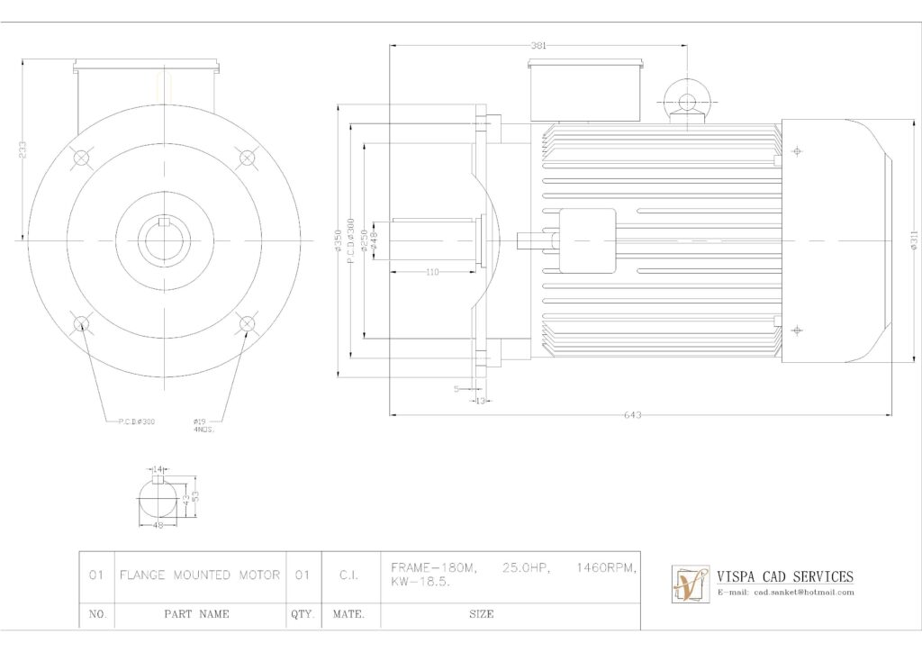25 HP ELECTRIC MOTOR