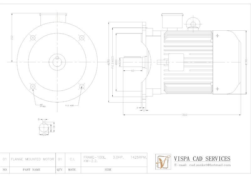 3.0 HP ELECTRIC MOTOR