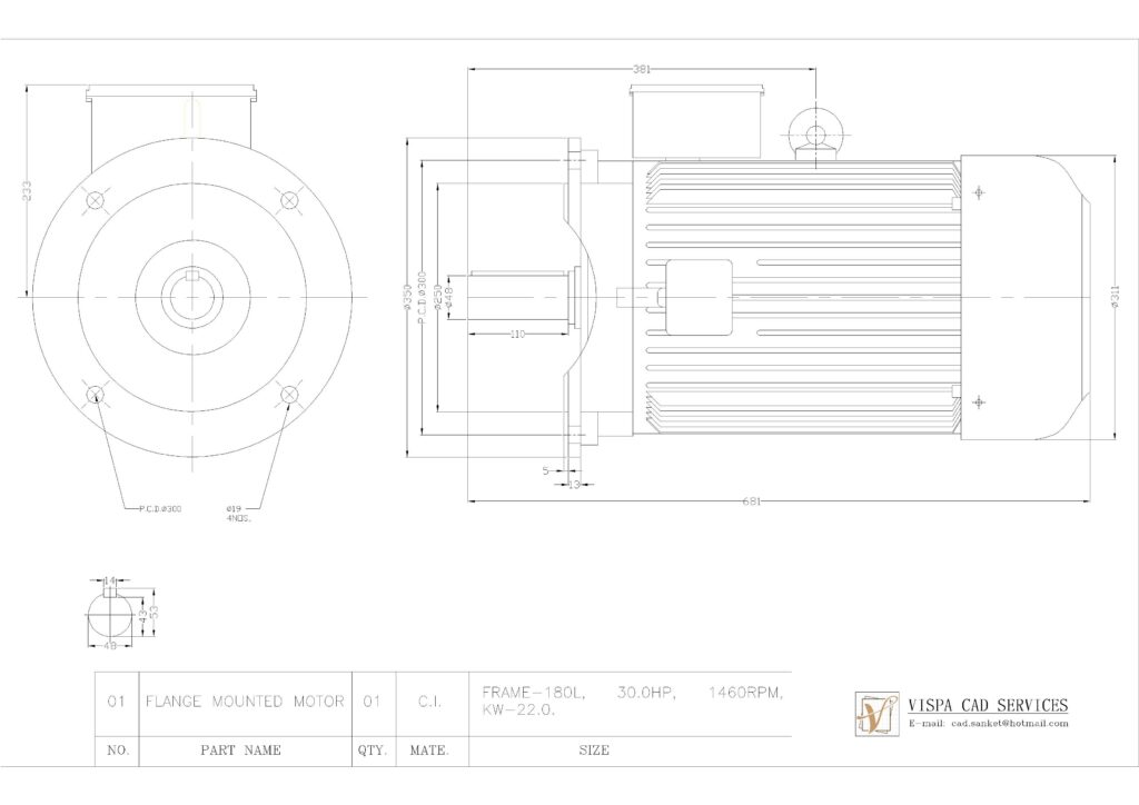 30 HP ELECTRIC MOTOR