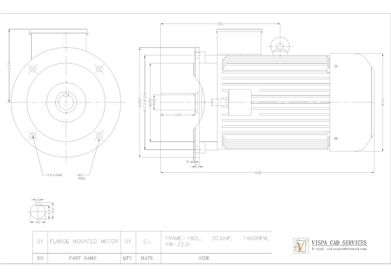 30 HP ELECTRIC MOTOR