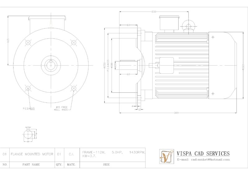 5.0 HP ELECTRIC MOTOR