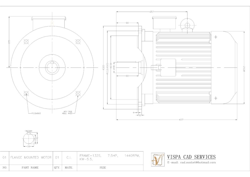 7.5 HP ELECTRIC MOTOR
