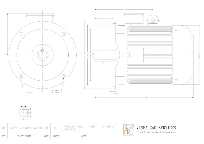 7.5 HP ELECTRIC MOTOR