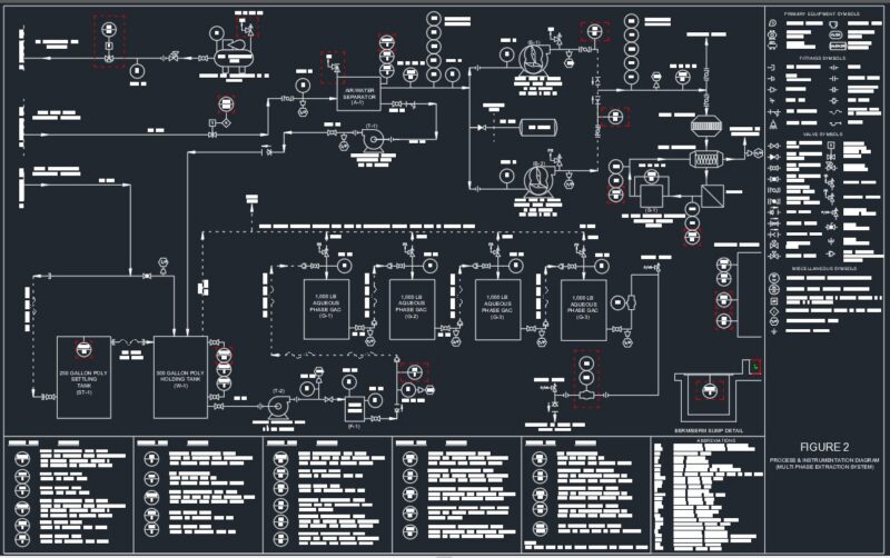 Process Instrumentation Diagram (Multi Phase Extraction System)