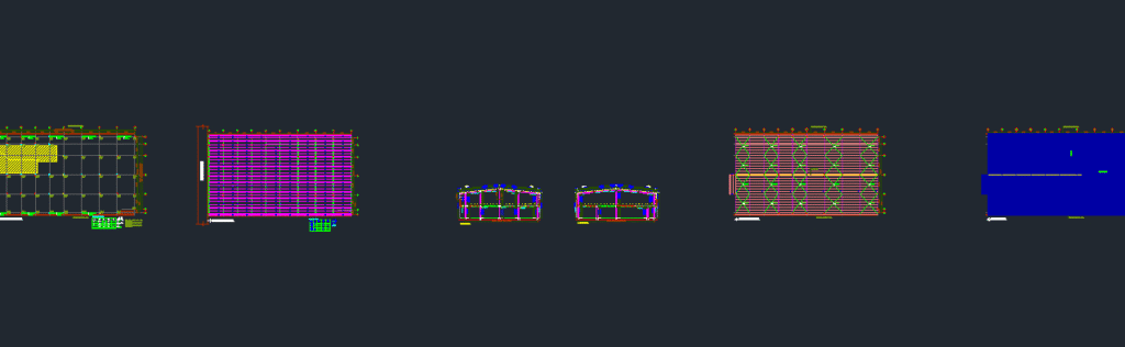 Complete Set of Steel Structure Drawing in Metric Unit(CAD)