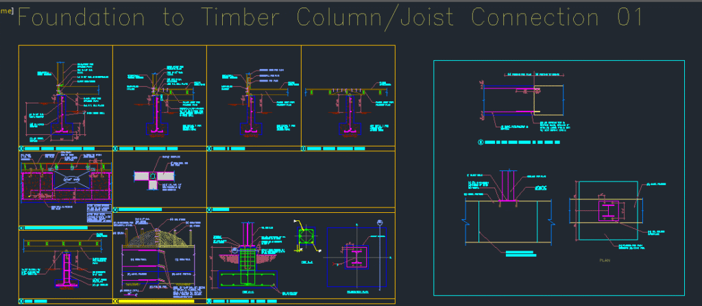 Timber Structure Foundation Detail