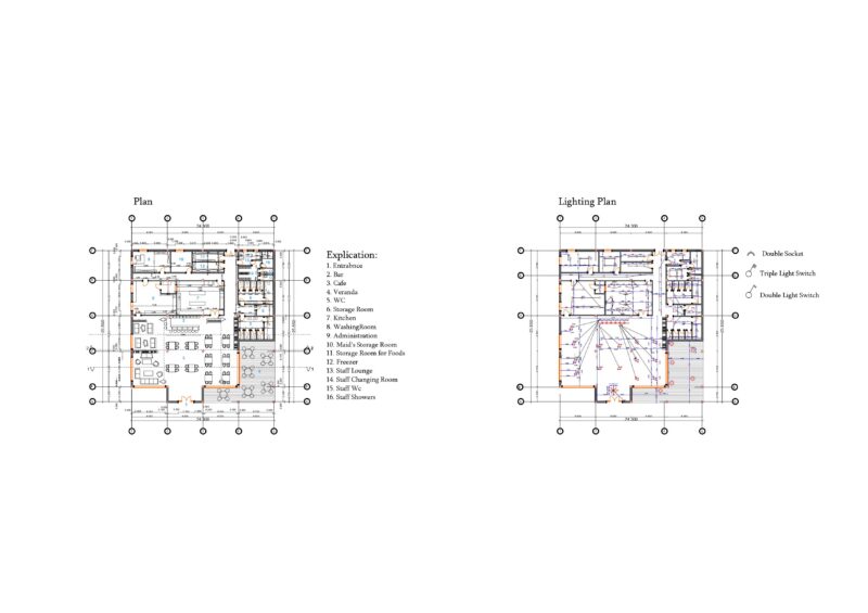 Modern Cozy Cafe Plan